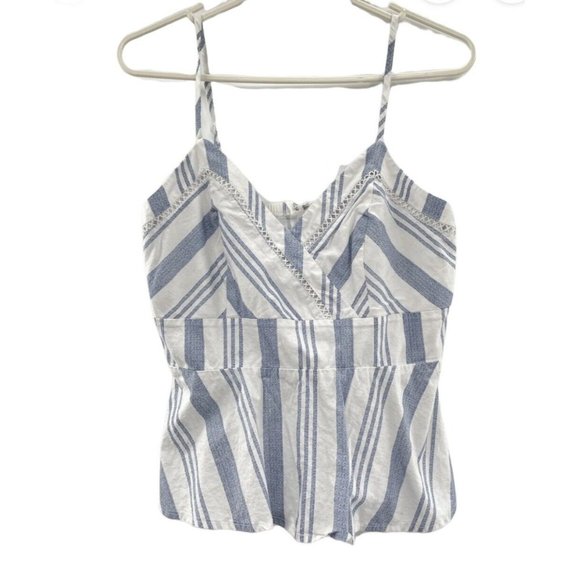 White Tops - Trixxi Clothing Company Large Blue And White Gorgeous Flattering Top